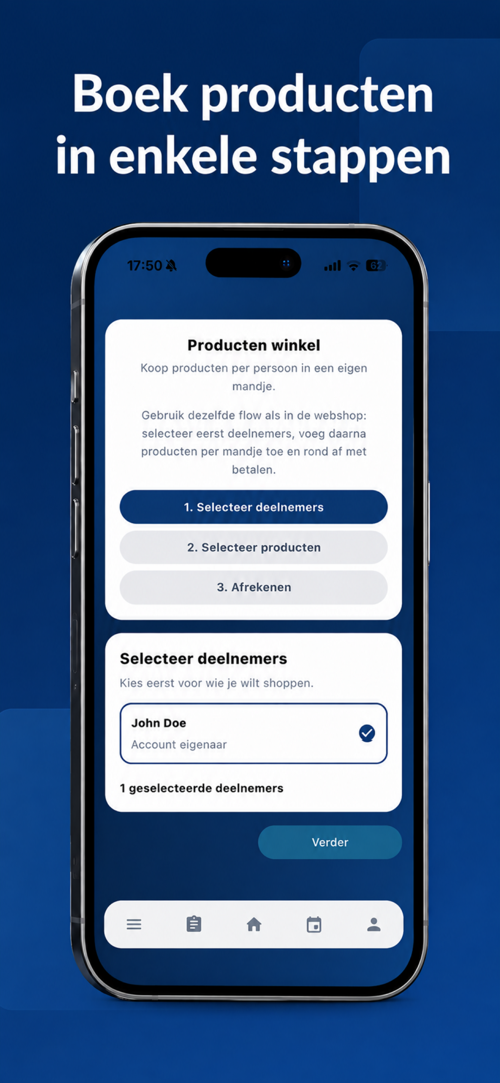 SkiNext mobiele app producten