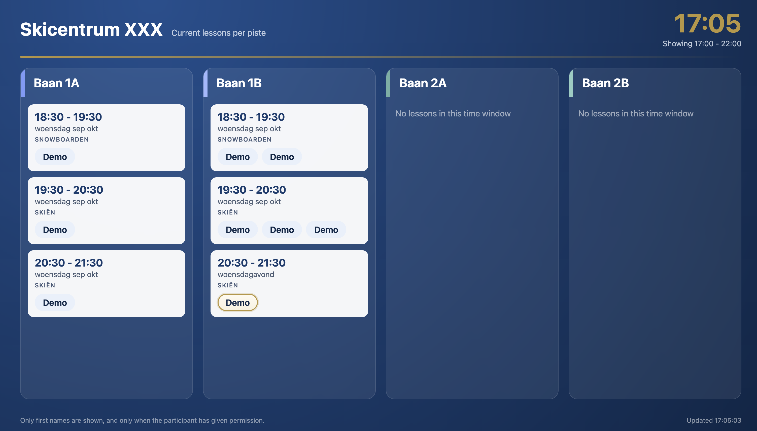 Boeking vanuit Agenda 2.0 in SkiNext
